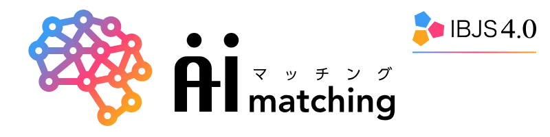 IBJ AIマッチングのロゴです。